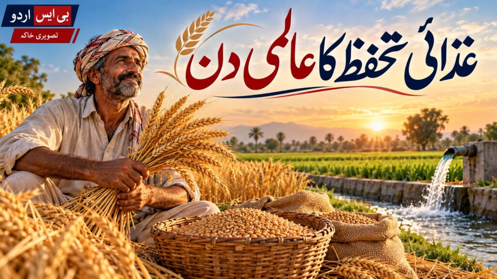 غذائی تحفظ — AI نمائشی خاکہ، اصل واقعے کی تصویر نہیں